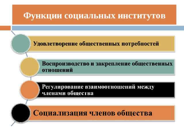Функции социальных институтов