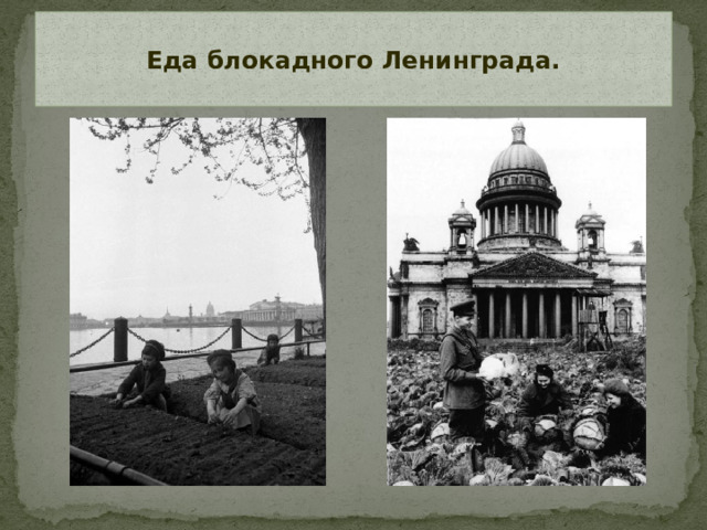 Еда блокадного Ленинграда.