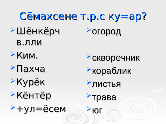 Сёмахсене т.р.с ку=ар?