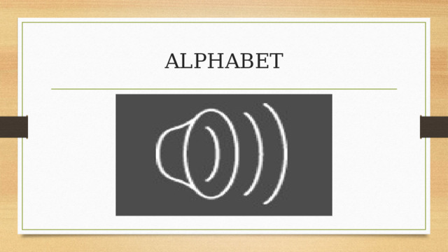 ALPHABET