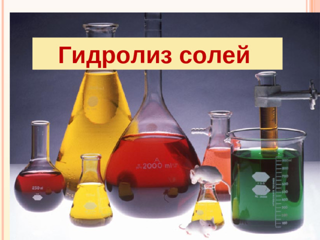 ГИДРОЛИЗ СОЛЕЙ Гидролиз солей