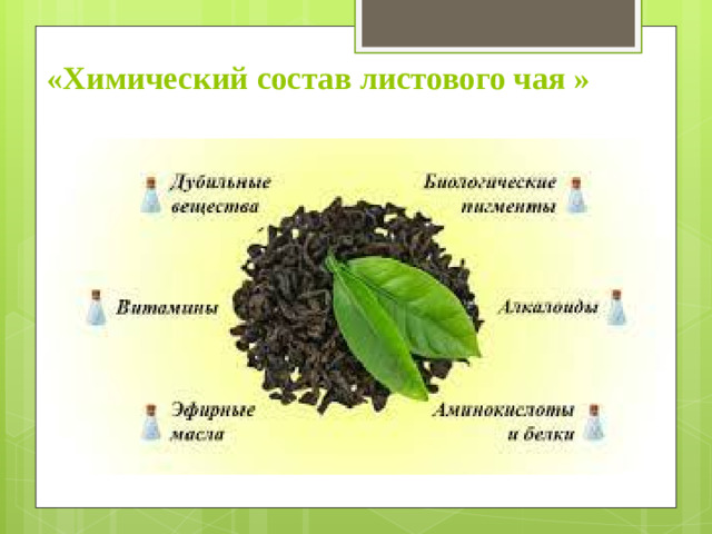 «Химический состав листового чая »