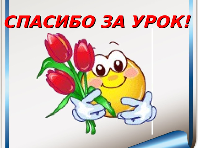 СПАСИБО ЗА УРОК!