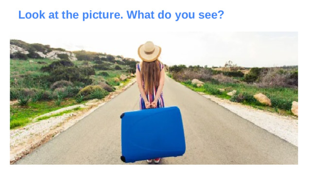 Look at the picture. What do you see? Aim: to warm up the student and set the goal