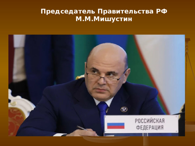 Председатель Правительства РФ М.М.Мишустин