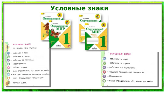 Условные знаки