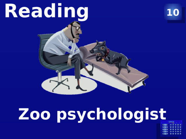 10 Reading   Zoo psychologist