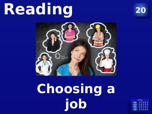20 Reading   Choosing a job