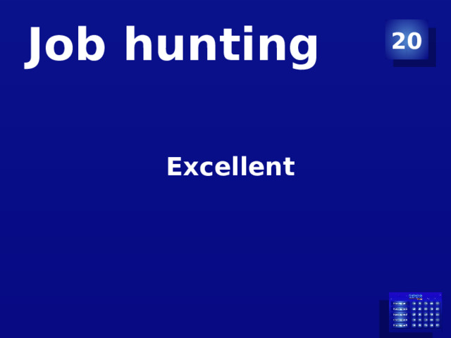 Job hunting 20 Excellent
