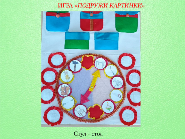 ИГРА  «ПОДРУЖИ КАРТИНКИ» Стул - стол