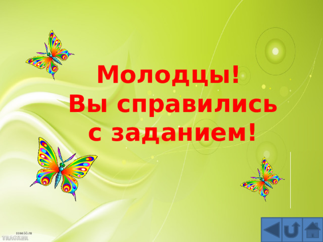 Молодцы!  Вы справились с заданием!