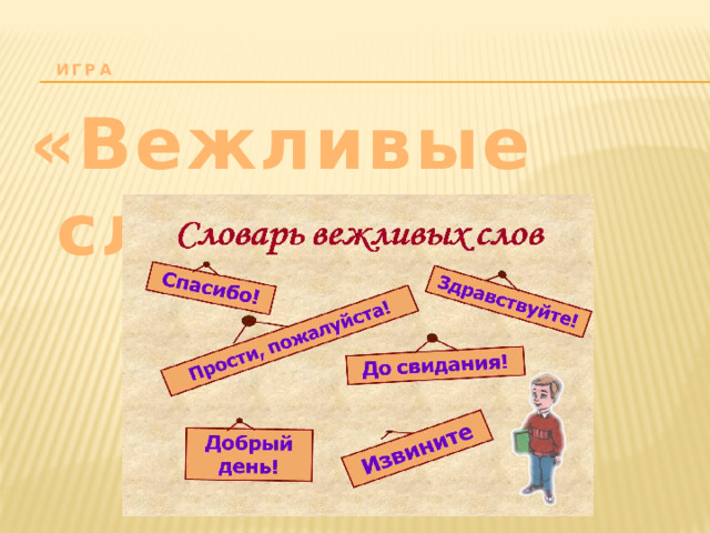 Игра   «Вежливые слова»