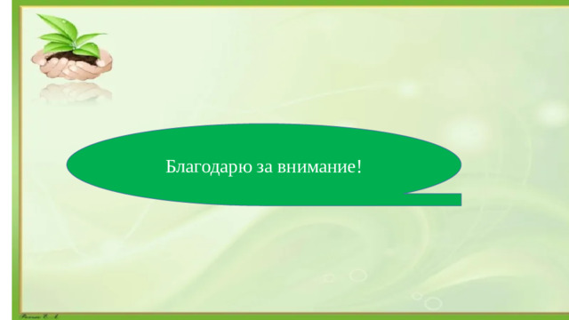 Благодарю за внимание!