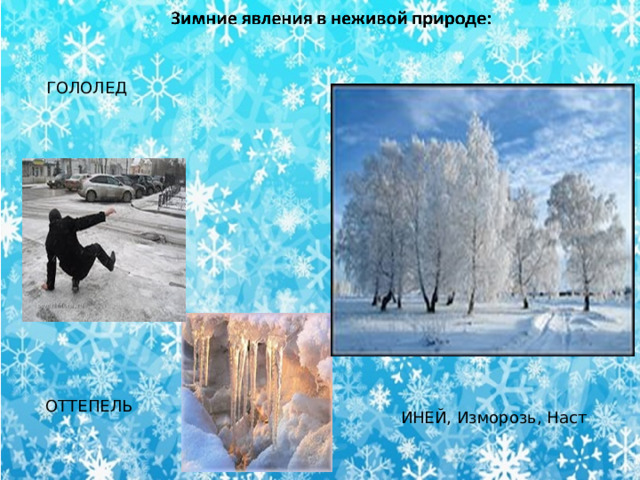 ГОЛОЛЕД ОТТЕПЕЛЬ ИНЕЙ, Изморозь, Наст