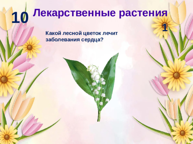 Лекарственные растения 10 1 Какой лесной цветок лечит заболевания сердца?