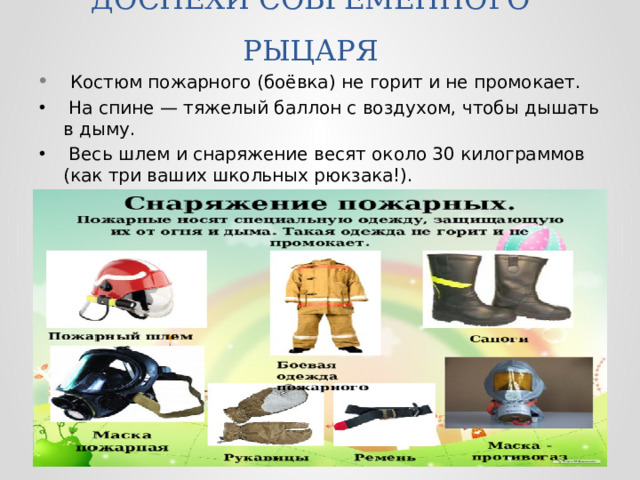 ДОСПЕХИ СОВРЕМЕННОГО РЫЦАРЯ