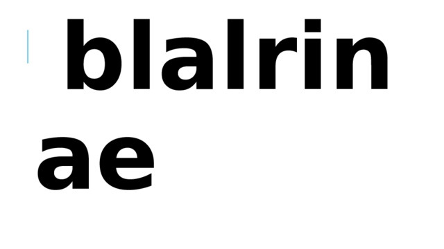 blalrinae