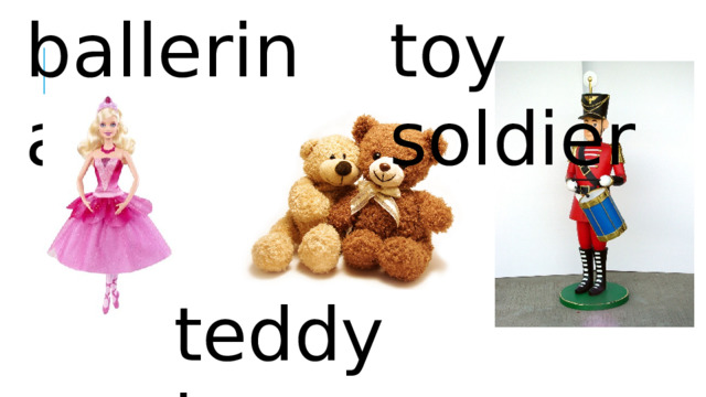 ballerina toy soldier teddy bear