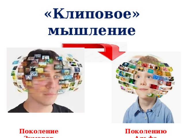 « Клиповое» мышление Поколение Зумеров Поколению Альфа
