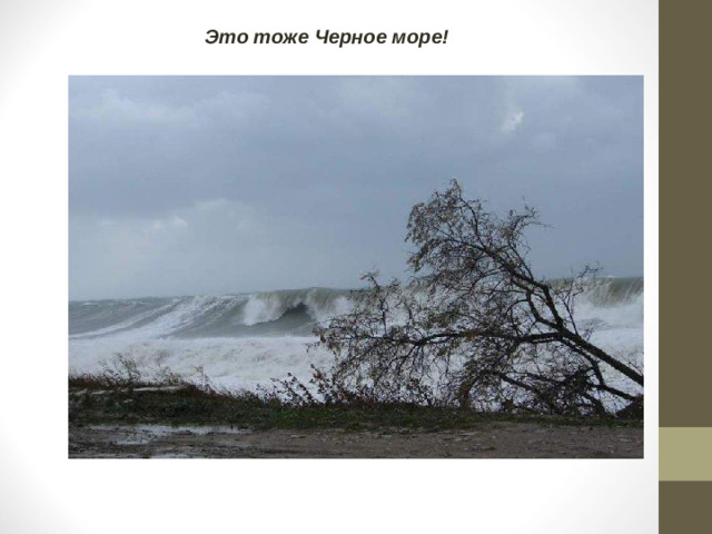 Это тоже Черное море!
