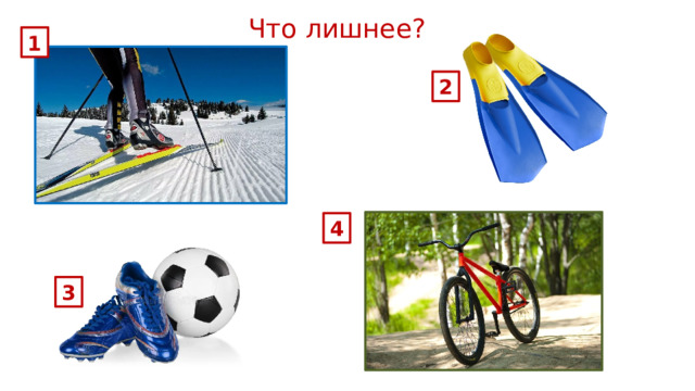 Что лишнее? 1 2 4 3