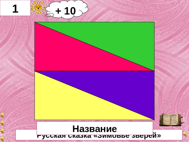 1 + 10     Название Русская сказка «Зимовье зверей»