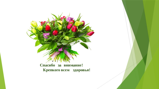 Спасибо  за  внимание  !   Крепкого  всем  здоровья!