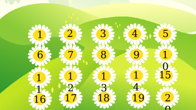 4 3 2 5 1 10 9 8 7 6 15 14 12 13 11 18 19 17 20 16