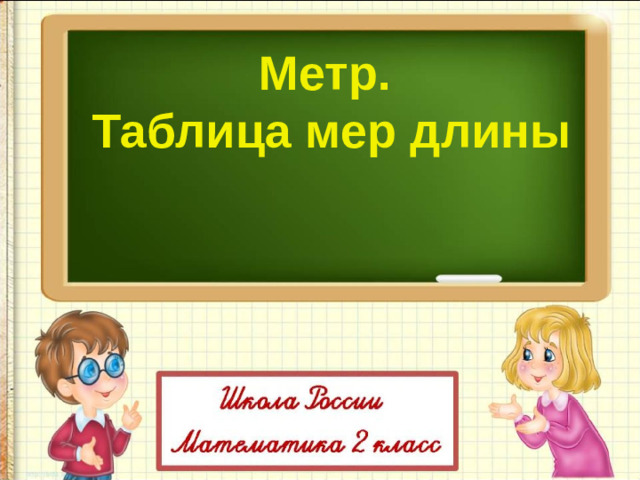 Метр. Таблица мер длины