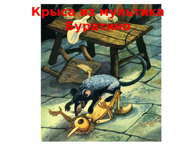 Крыса из мультика Буратино