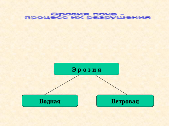 Э р о з и я Водная Ветровая