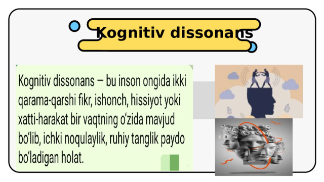 Kognitiv dissonans Title text addition Title text addition