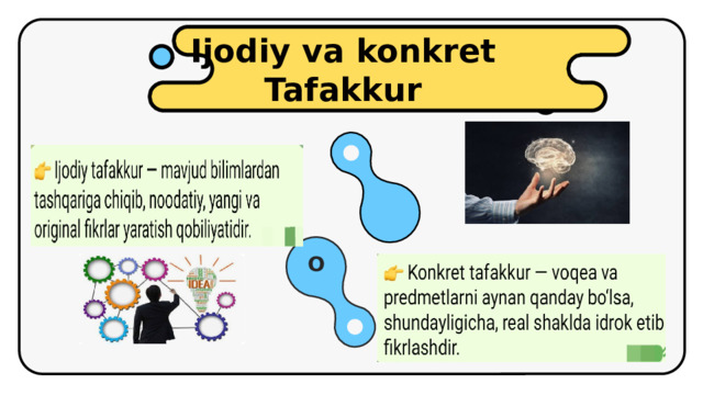 Ijodiy va konkret Tafakkur O