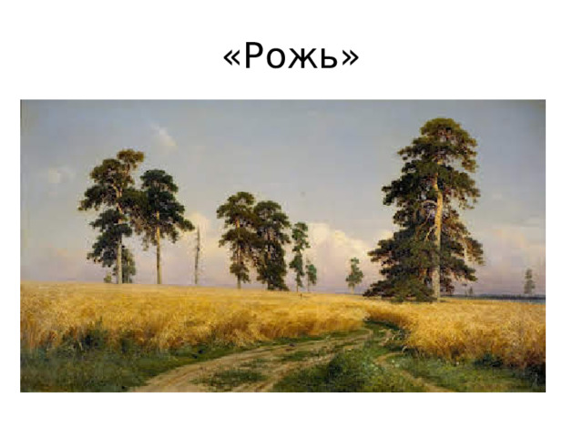 «Рожь»