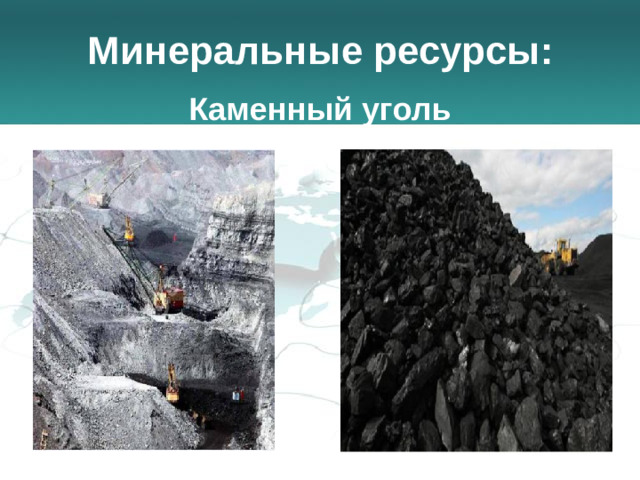 Минеральные ресурсы: Каменный уголь