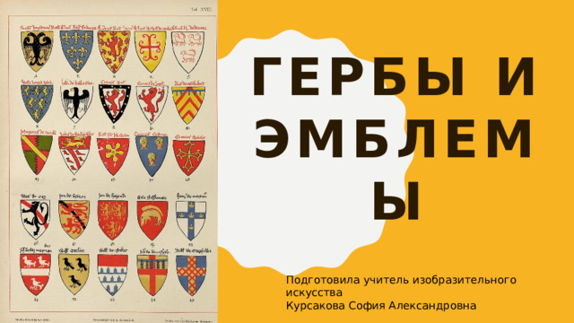 Гербы и эмблемы Подготовила учитель изобразительного искусства Курсакова София Александровна