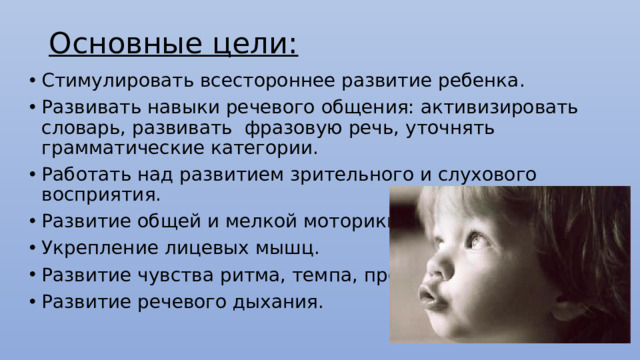 Основные цели: