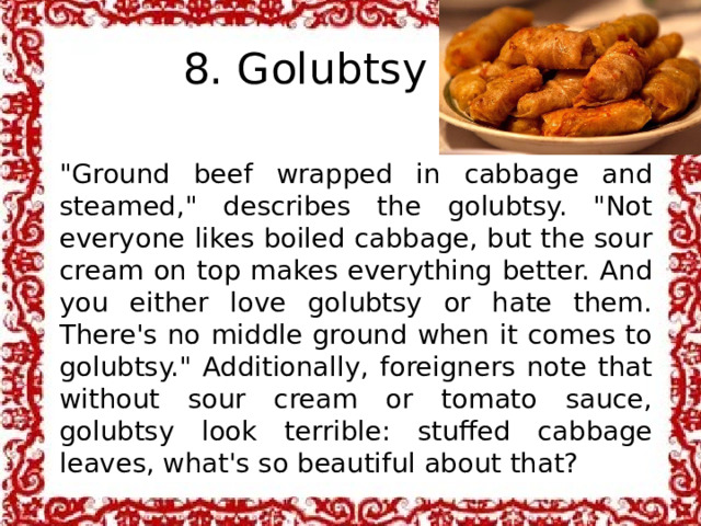 8. Golubtsy 
