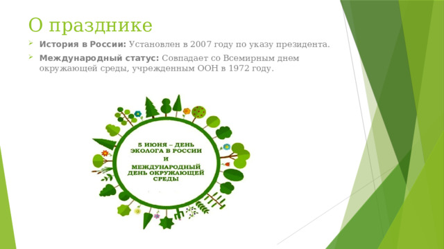 О празднике