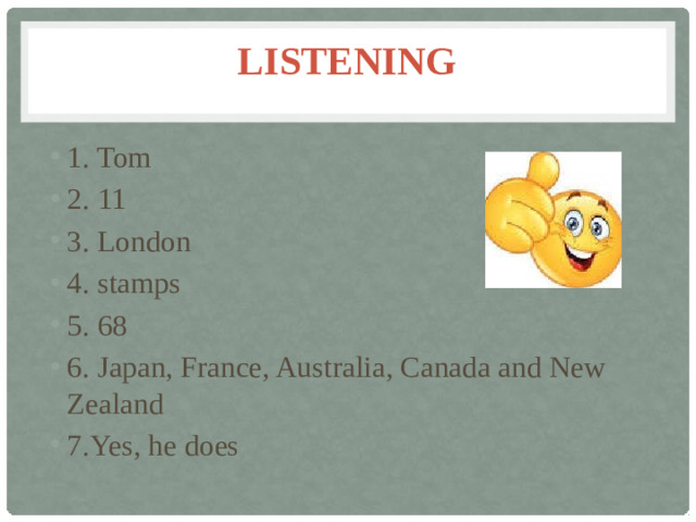 Listening