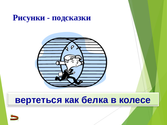 Рисунки - подсказки вертеться как белка в колесе