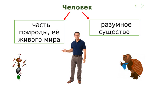 Человек  разумное существо  часть природы, её живого мира