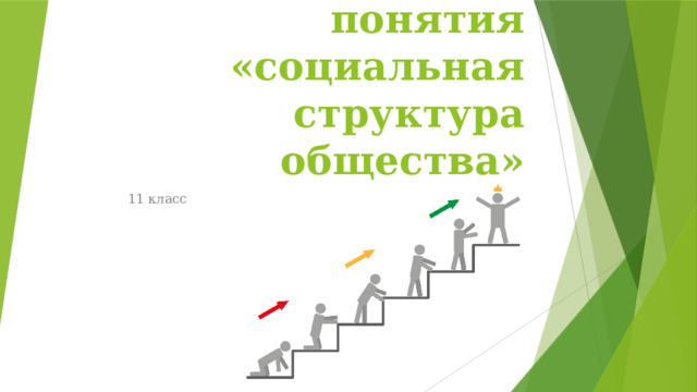 Сущность понятия «социальная структура общества»   11 класс