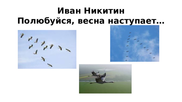 Иван Никитин  Полюбуйся, весна наступает…