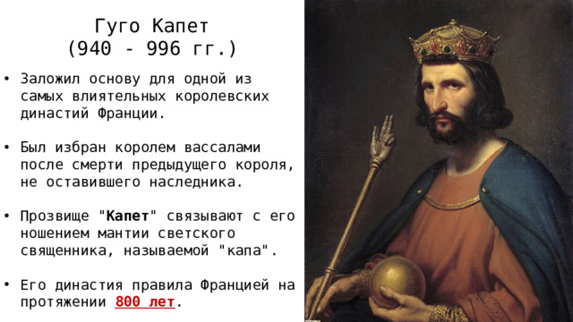Гуго Капет (940 - 996 гг.)