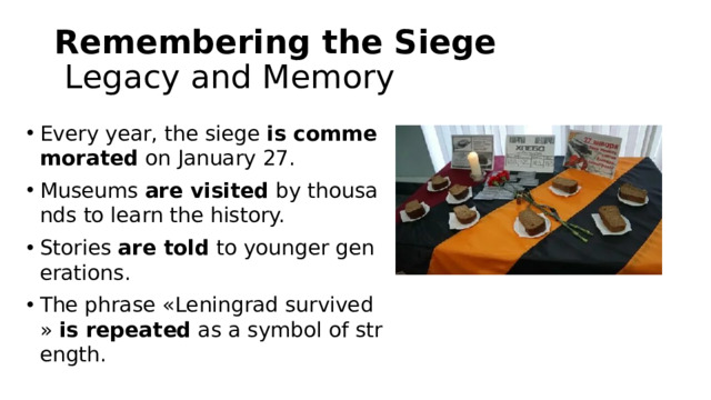 Remembering the Siege   Legacy and Memory