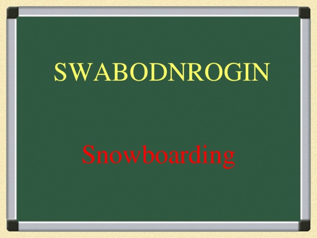 SWABODNROGIN Snowboarding