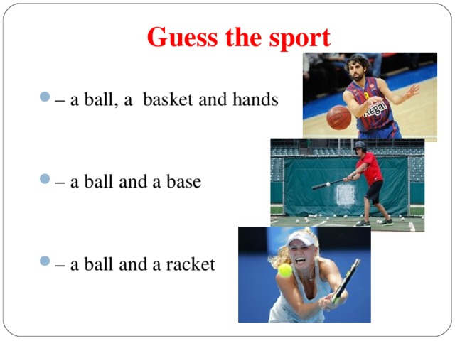 Guess the sport