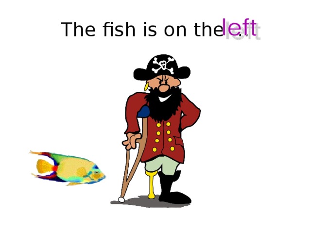 The fish is on the …