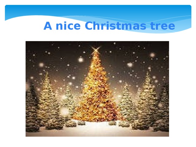 A nice Christmas tree